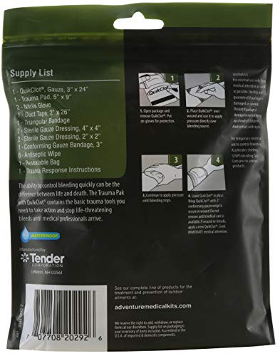 Adventure Medical Kits Trauma Pak First Aid Kit with QuikClot Sponge