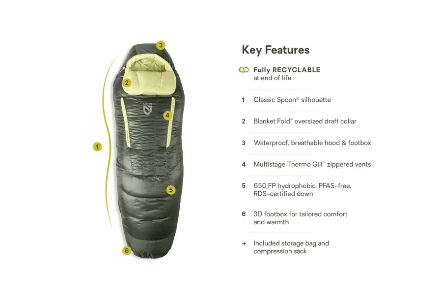 NEMO Disco™ Women's Endless Promise® Down Sleeping Bag - 15F REGULAR