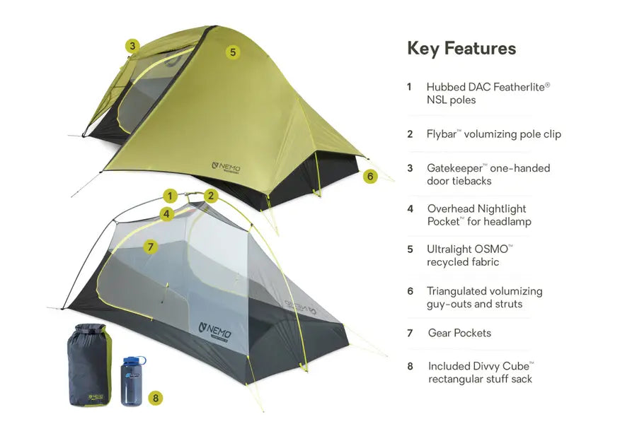 NEMO Hornet OSMO™ Ultralight Backpacking Tent - 2 PERSON