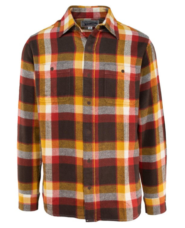 Schott NYC Plaid Cotton Flannel Shirt