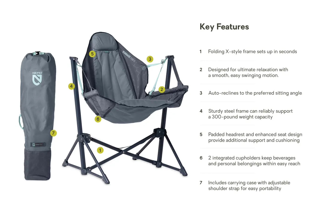 NEMO Stargaze EVO-X Folding Reclining Camp Chair