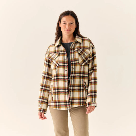 Levitate Women's Flannel Shirt Jacket