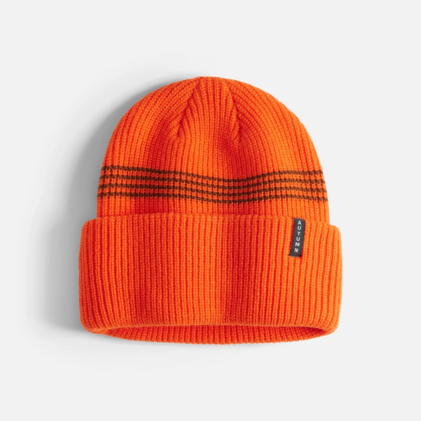 Autumn Headwear Mini Stripe Beanie - Safety Orange