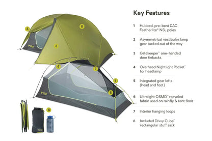 NEMO Dragonfly OSMO™ Ultralight Backpacking Tent - 2 PERSON