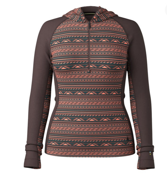 Women's Classic Thermal Merino Base Layer 1/2 Zip Hoodie