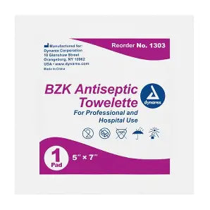 Dynarex Antiseptic Towelette 6pc Bag