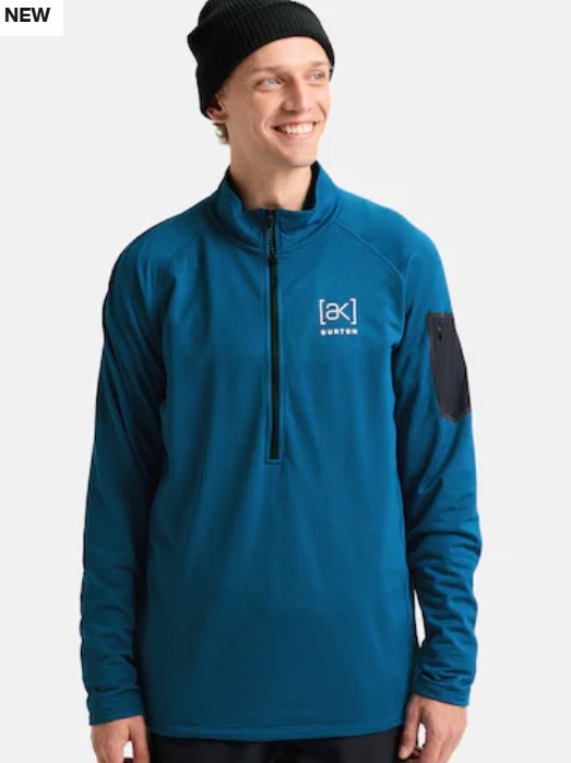 Men's Burton [ak]® Helium Grid Half-Zip Fleece