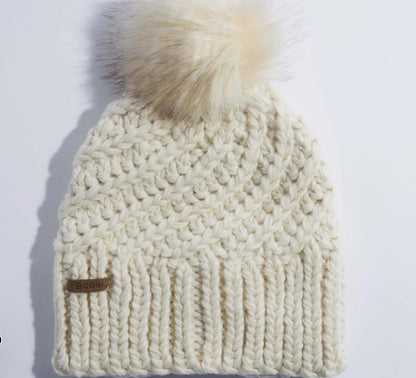 Coal The Maizy Knit Faux Fur Pom Womens Beanie