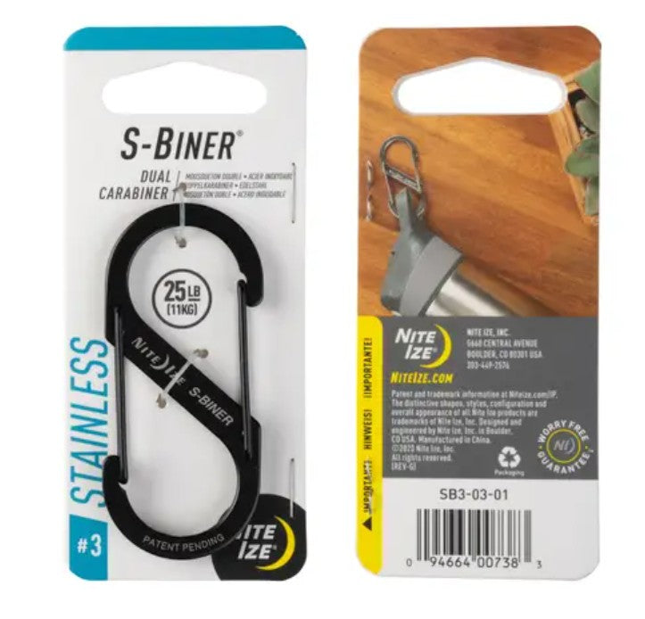 Nite Ize S-Biner Stainless Steel Dual Carabiner